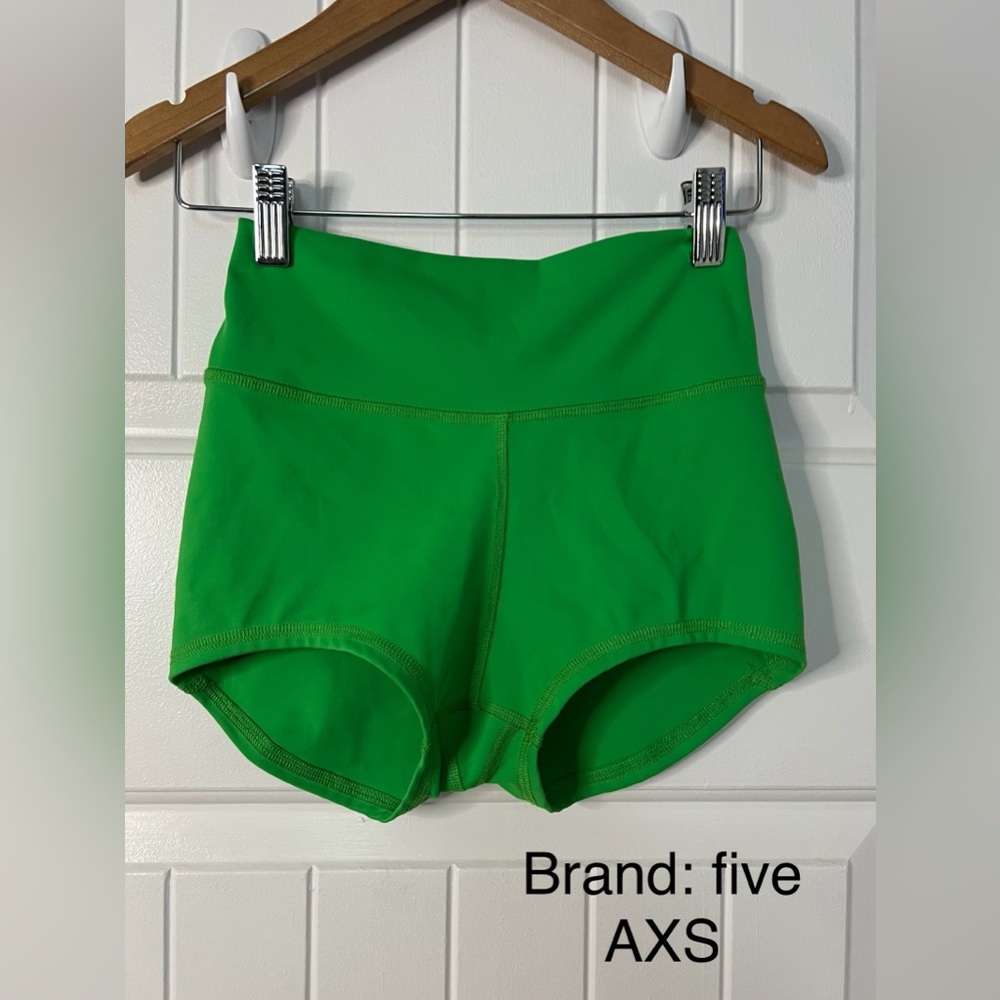 Vibrant Green High-Waisted Shorts